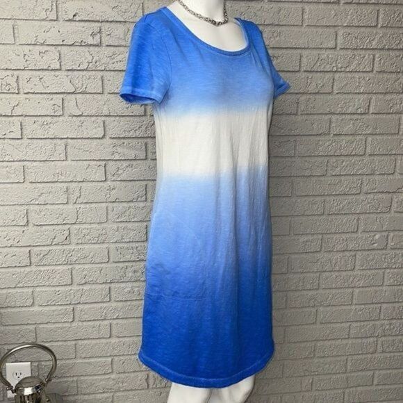 T by Talbots Casual Dip Dye Shift Dress Size XS - Picture 3 of 7